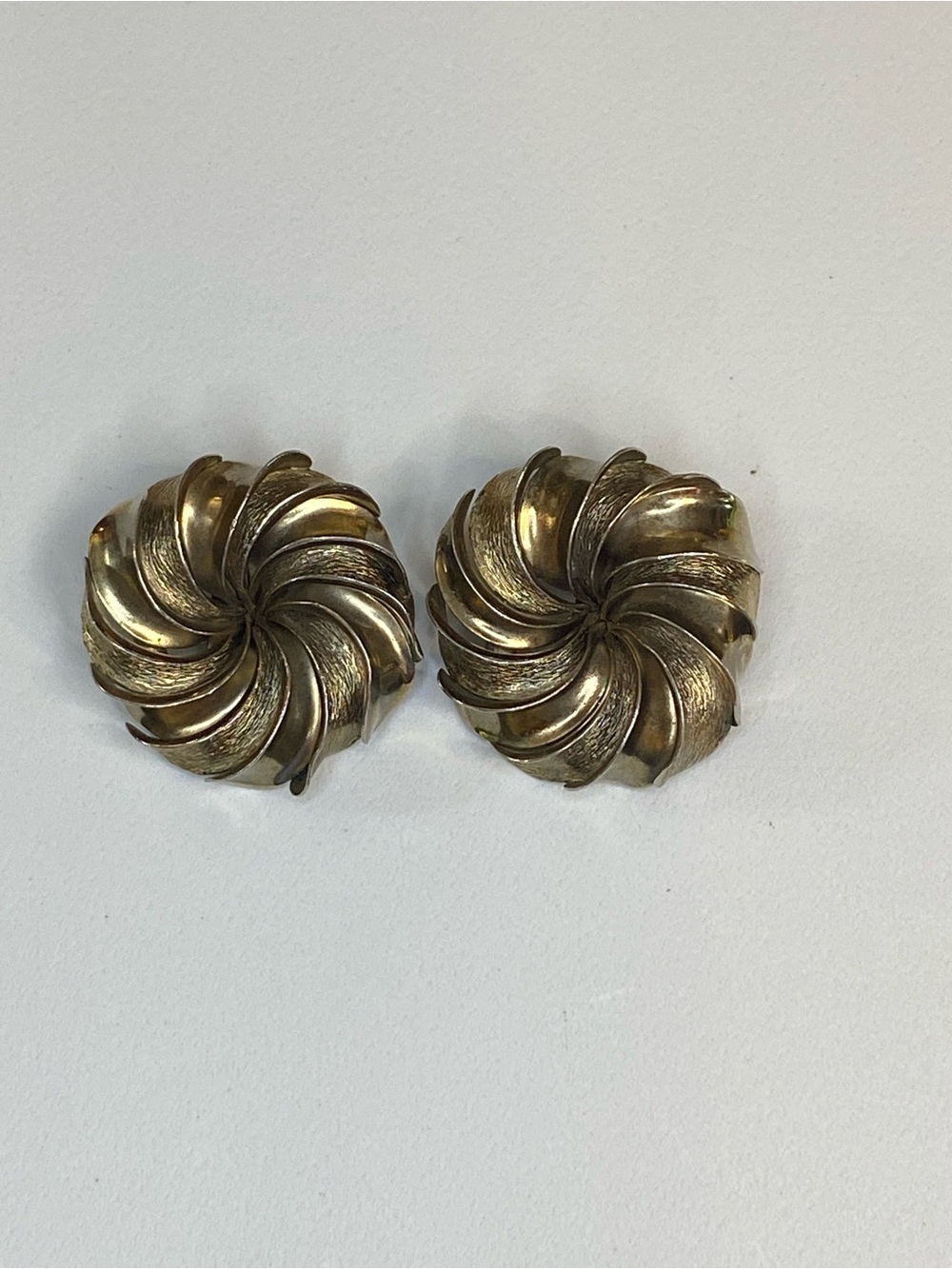 Metal Swirl Clip-On Earrings
